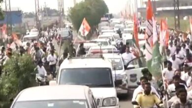 Bikes lost control, leader injured during Congress rally in Telangana