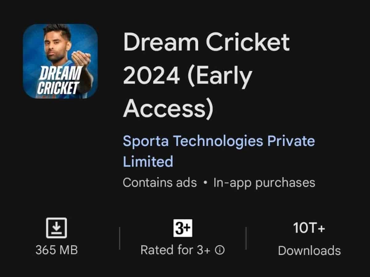 Dream11 parent launches its 1st cricket mobile game in India
