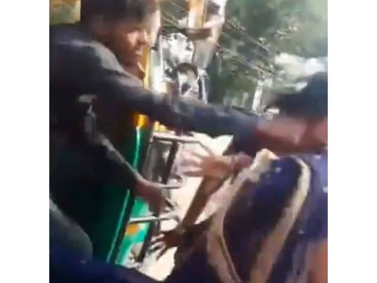 Elderly woman brutally assaulted by auto driver