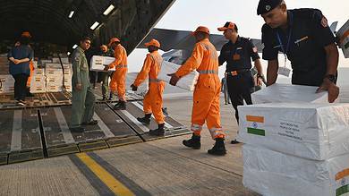 In Photos: India sends humanitarian aid for Palestine