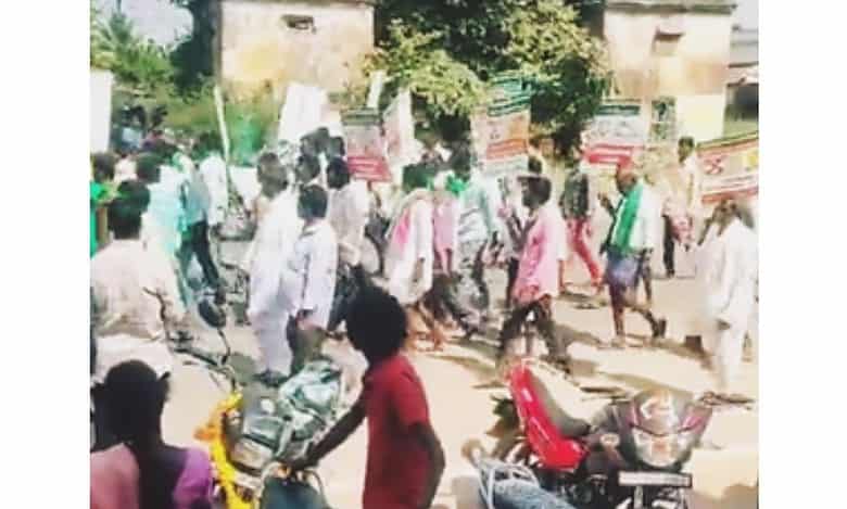 Farmers from Karnataka campaign