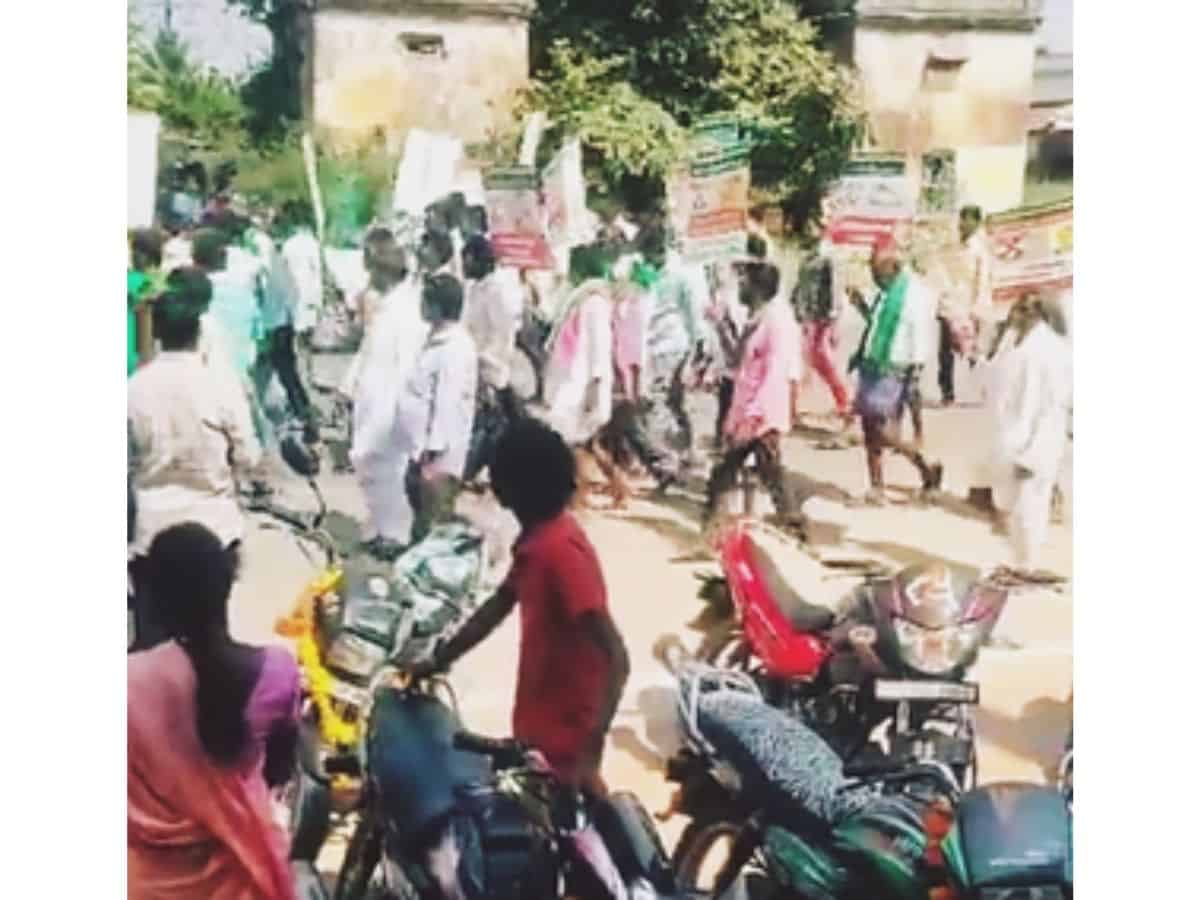 Farmers from Karnataka campaign