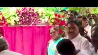 Telangana: BRS minister smacks Shadnagar MLA in public