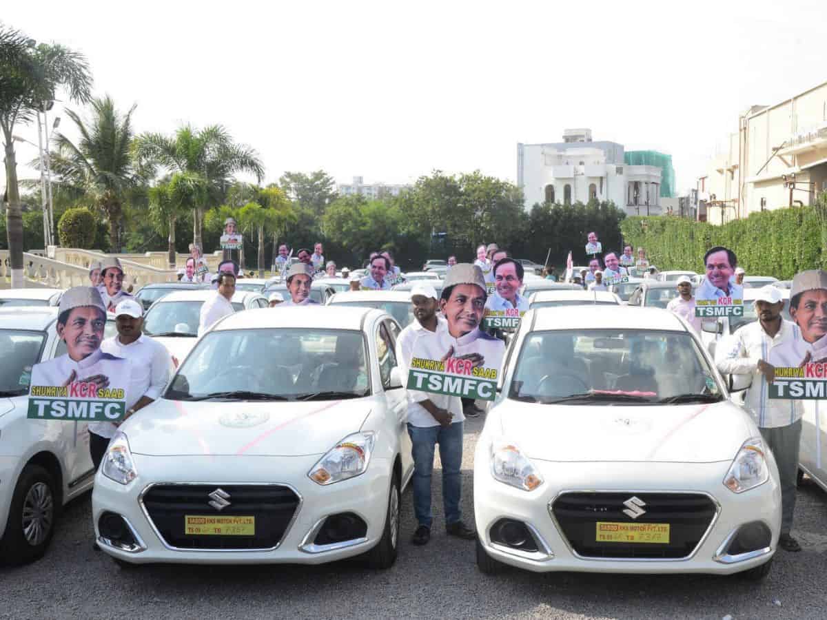 100 cars distributed under ‘Driver cum Owner’ scheme in Hyderabad