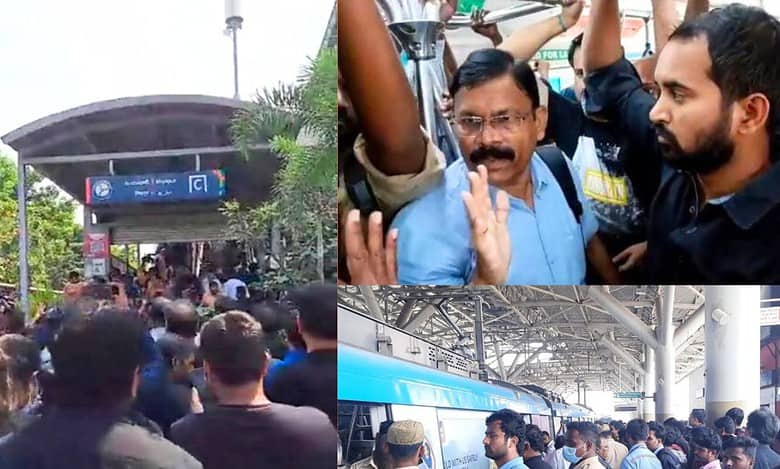 ‘Let’s Metro for CBN’ protest in Hyderabad over Chandrababu Naidu's arrest