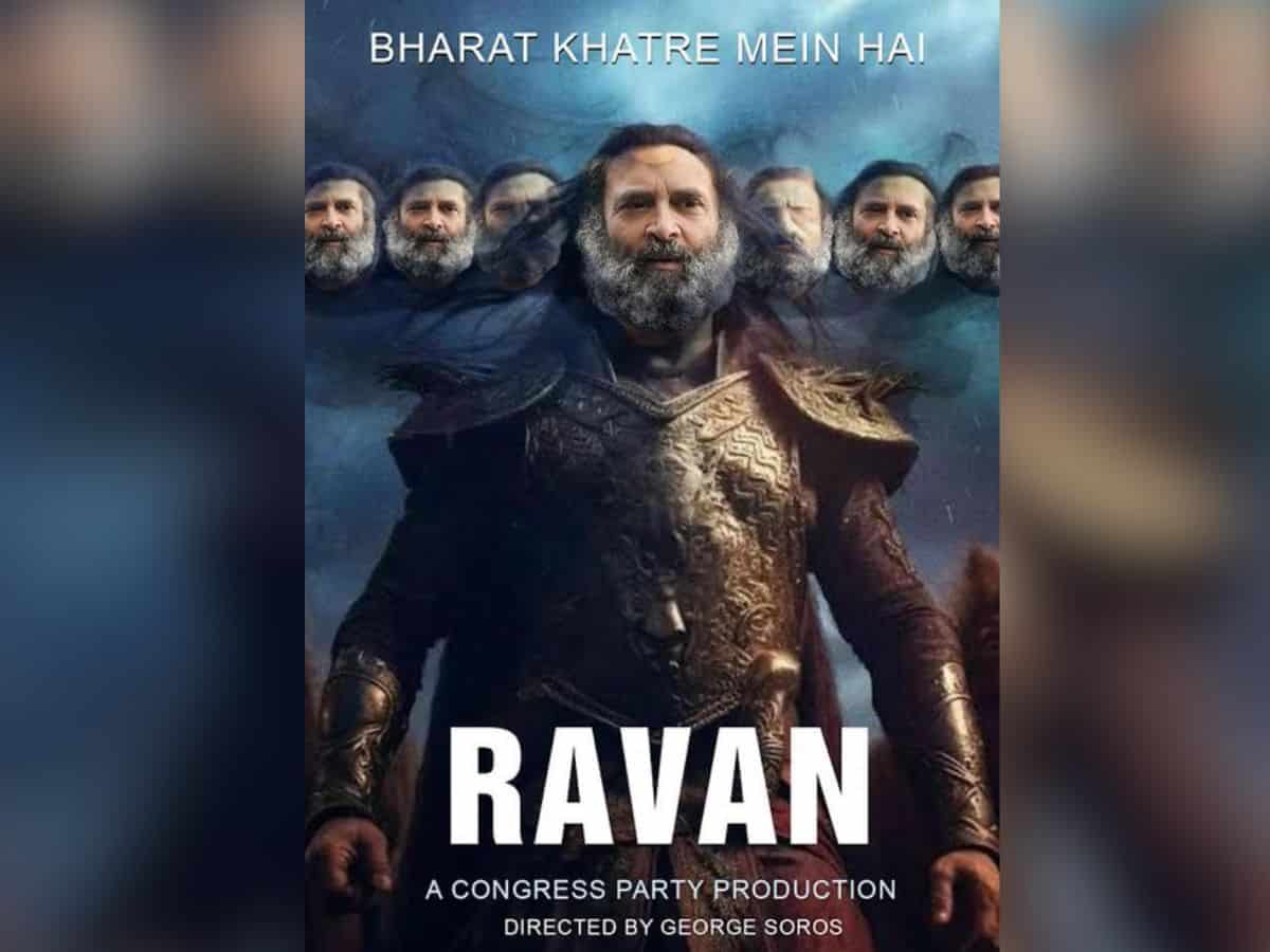 Ravan poster of Rahul intended to incite violence: Congress slams BJP