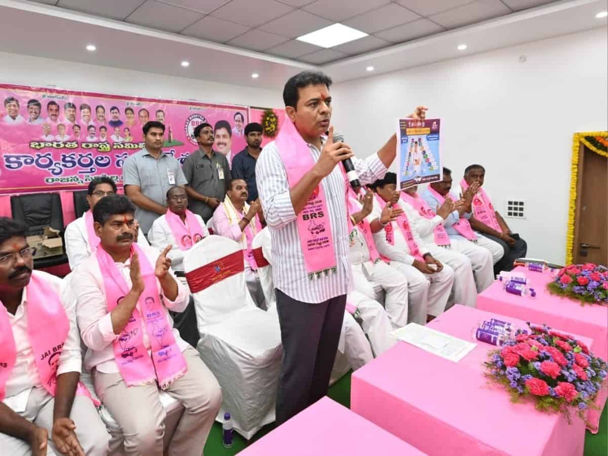 Telangana: Oppn copied BRS schemes, manifesto silenced voices, says KTR