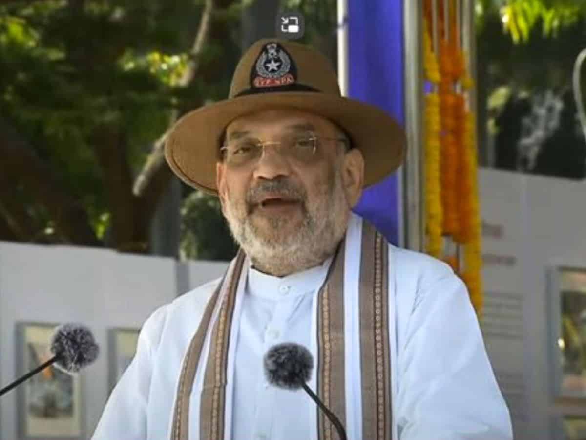 Hyderabad: Amit Shah reviews passing out parade of IPS probationers