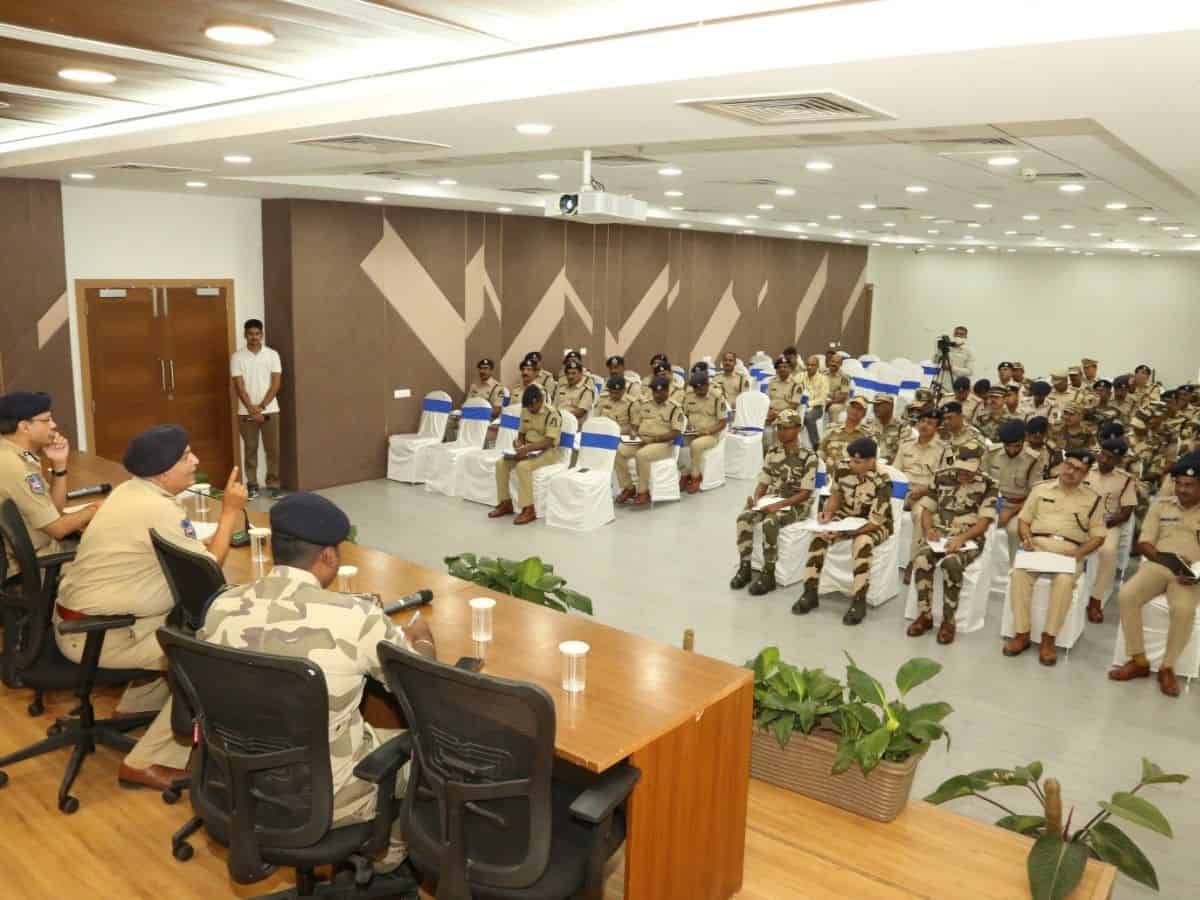 Hyderabad Police Commissioner Sandeep Shandilya held a coordination meeting with CAPF