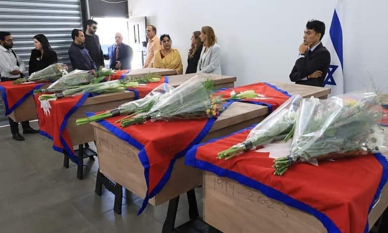 Bodies of four Nepali students killed in Israel arrive in Kathmandu