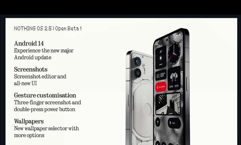 Nothing Phone (2) to get OS 2.5 update powered by Android 14