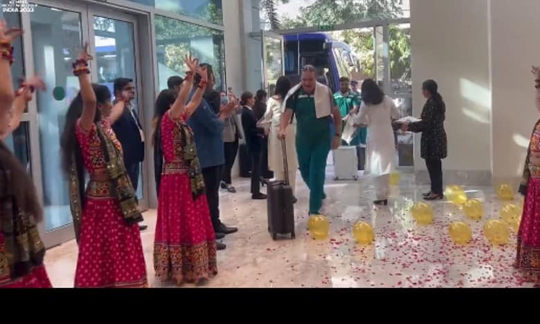 Pakistan team in Ahmedabad