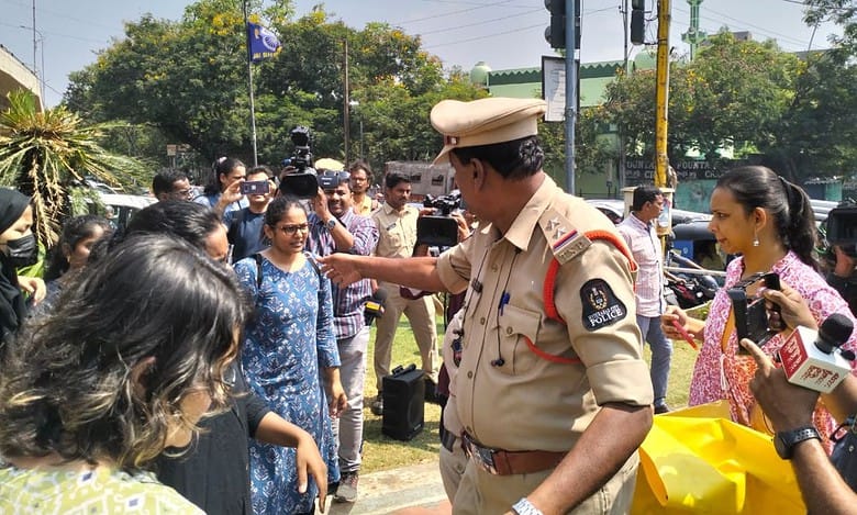 pro-Palestine protest in hyderabad