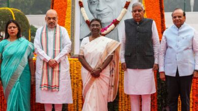 _Prez, VP, Amit Shah pay tributes to Sardar Patel