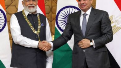 Prime Minister Narendra Modi and President of Egypt, Abdel Fattah El-Sisi