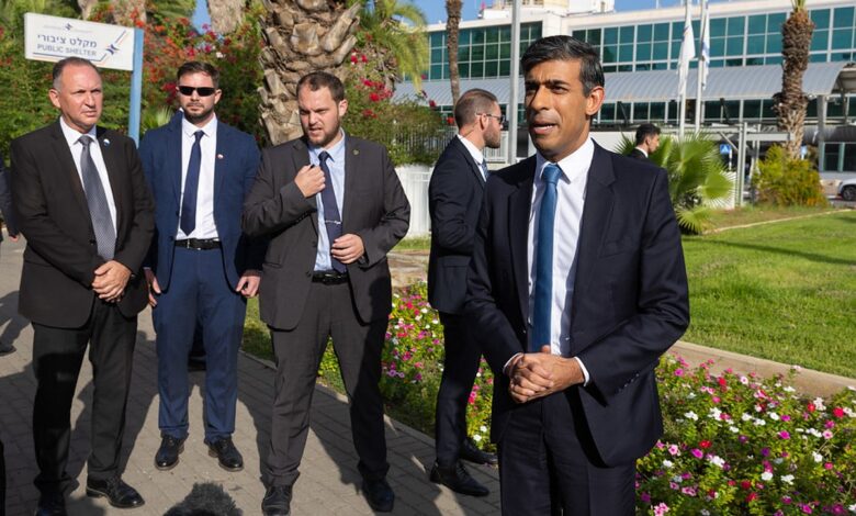 UK PM Sunak arrives in 'Israel' amid war with Hamas; death toll reaches 4,878
