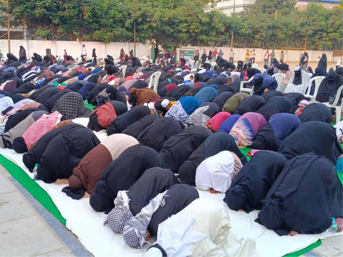 Hyderabad: All-women Qunoot-e-Nazila prayers for Gaza held at Saidabad