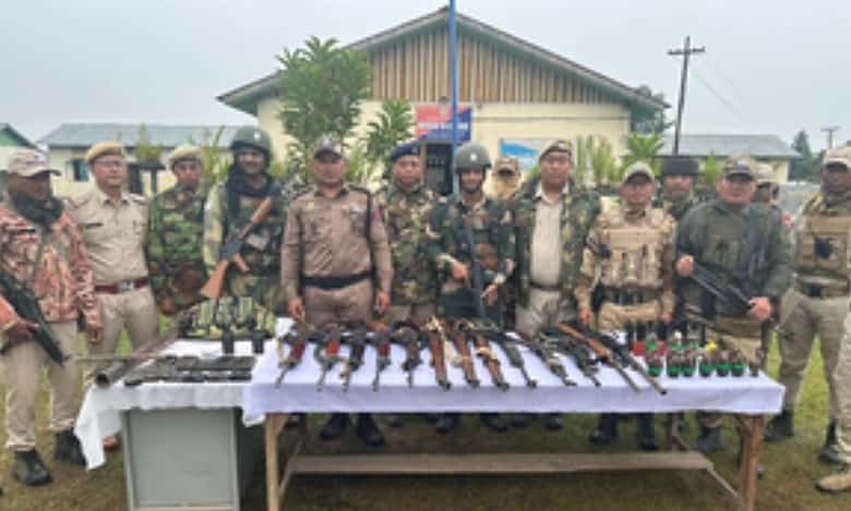 _Security forces in Manipur recovered 19 looted sophisticated arms from Manipur