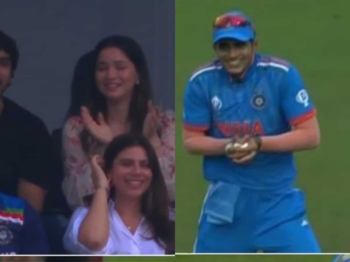 Sara Tendulkar spotted in stadium, fans say she was cheering for Shubman Gill