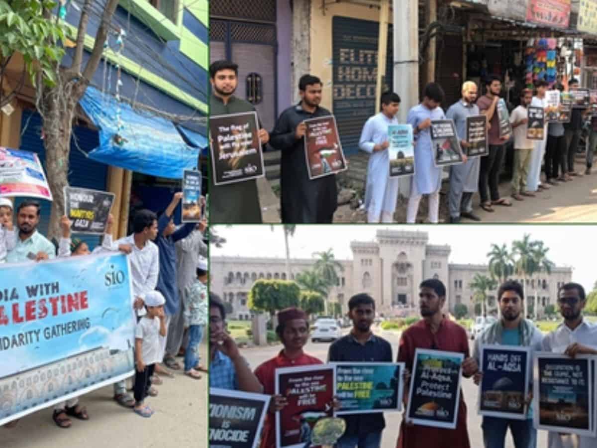 Silent protest, supplications in Hyderabad mosques for Palestinians