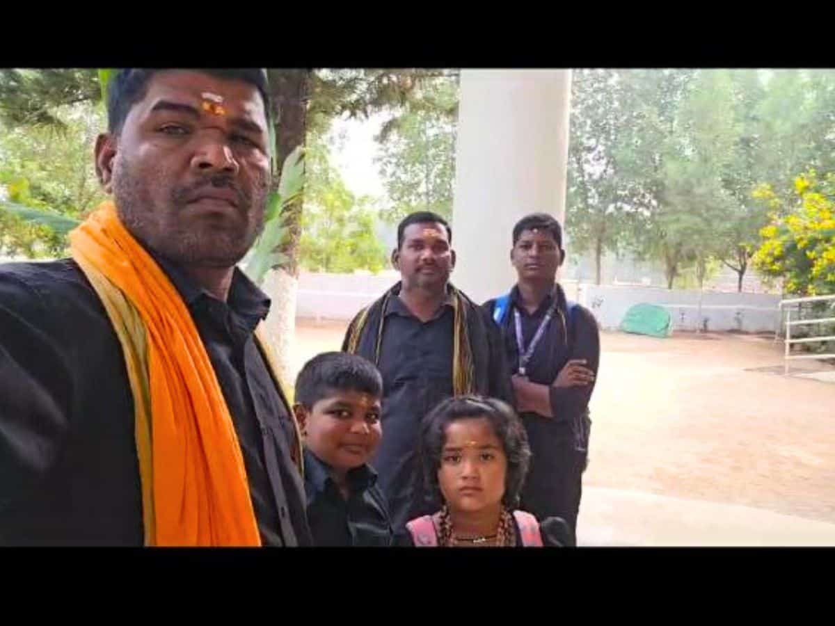 Hyderabad: Students wearing Ayyappa mala denied entry into school
