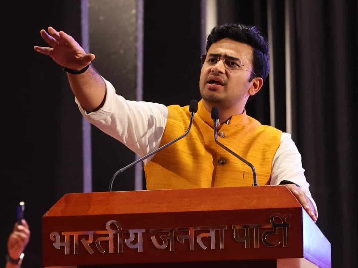 Hyderabad: Slogans against MP Tejasvi Surya as BJYM meet turns into ruckus