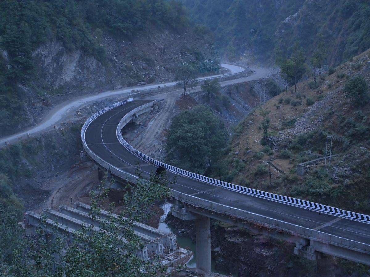 two-lane 224 m viaduct at Sherebibi on the Ramban to Banihal section of National Highway (NH) - 44 in Jammu and Kashmir.