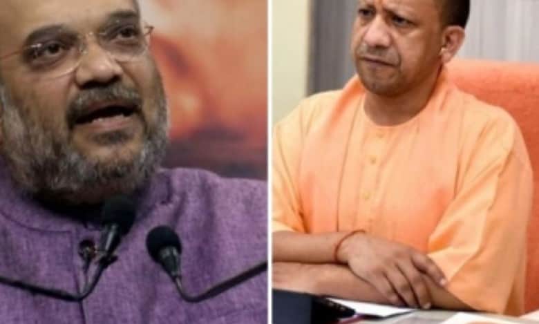 Union Minister Amit shah, UP shief Minister Yogi Adityanath