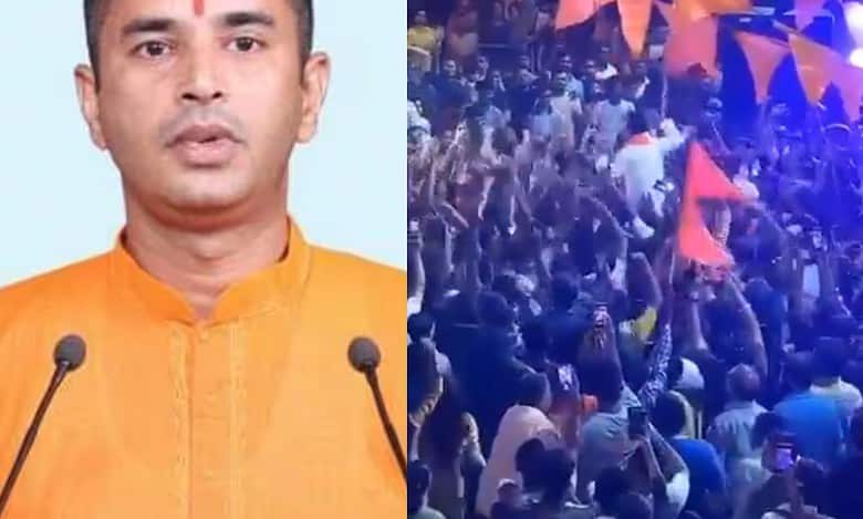 Hindutva leader accused in terror case receives grand welcome upon bail