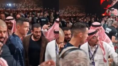 Cristiano Ronaldo 'ignores' Salman Khan in Riyadh - viral video