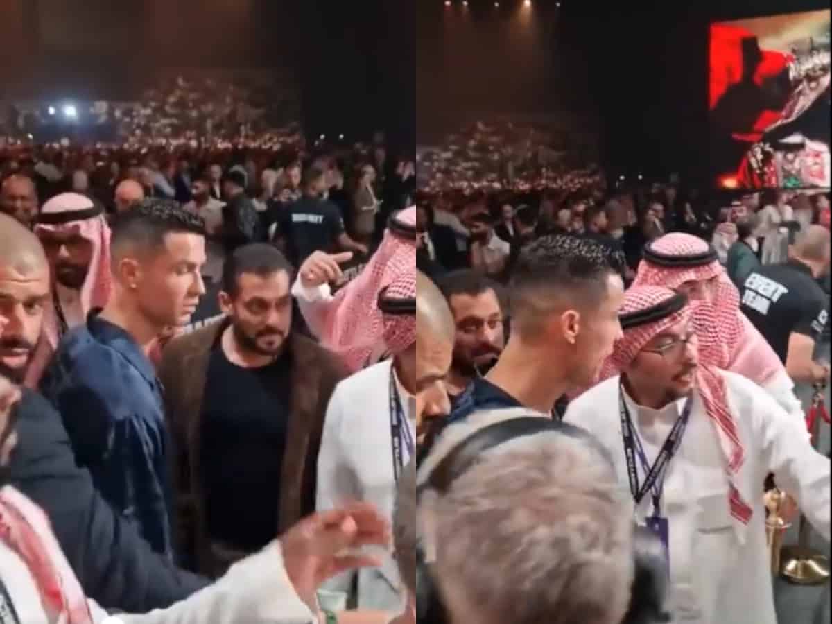 Cristiano Ronaldo 'ignores' Salman Khan in Riyadh - viral video