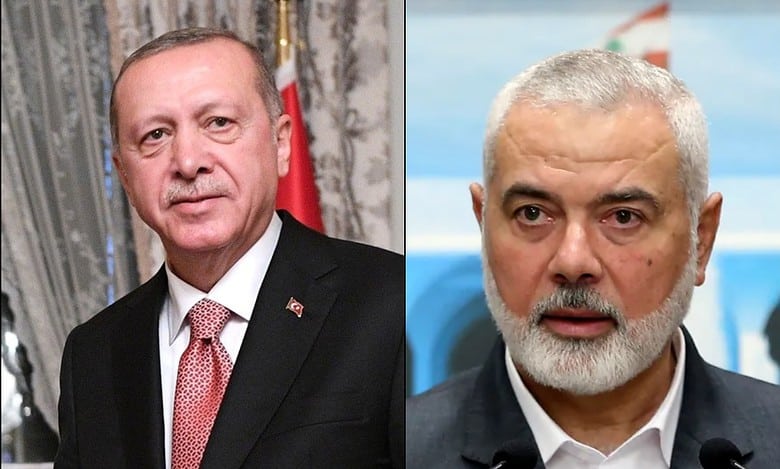 Erdogan discusses humanitarian aid in Gaza with Hamas chief