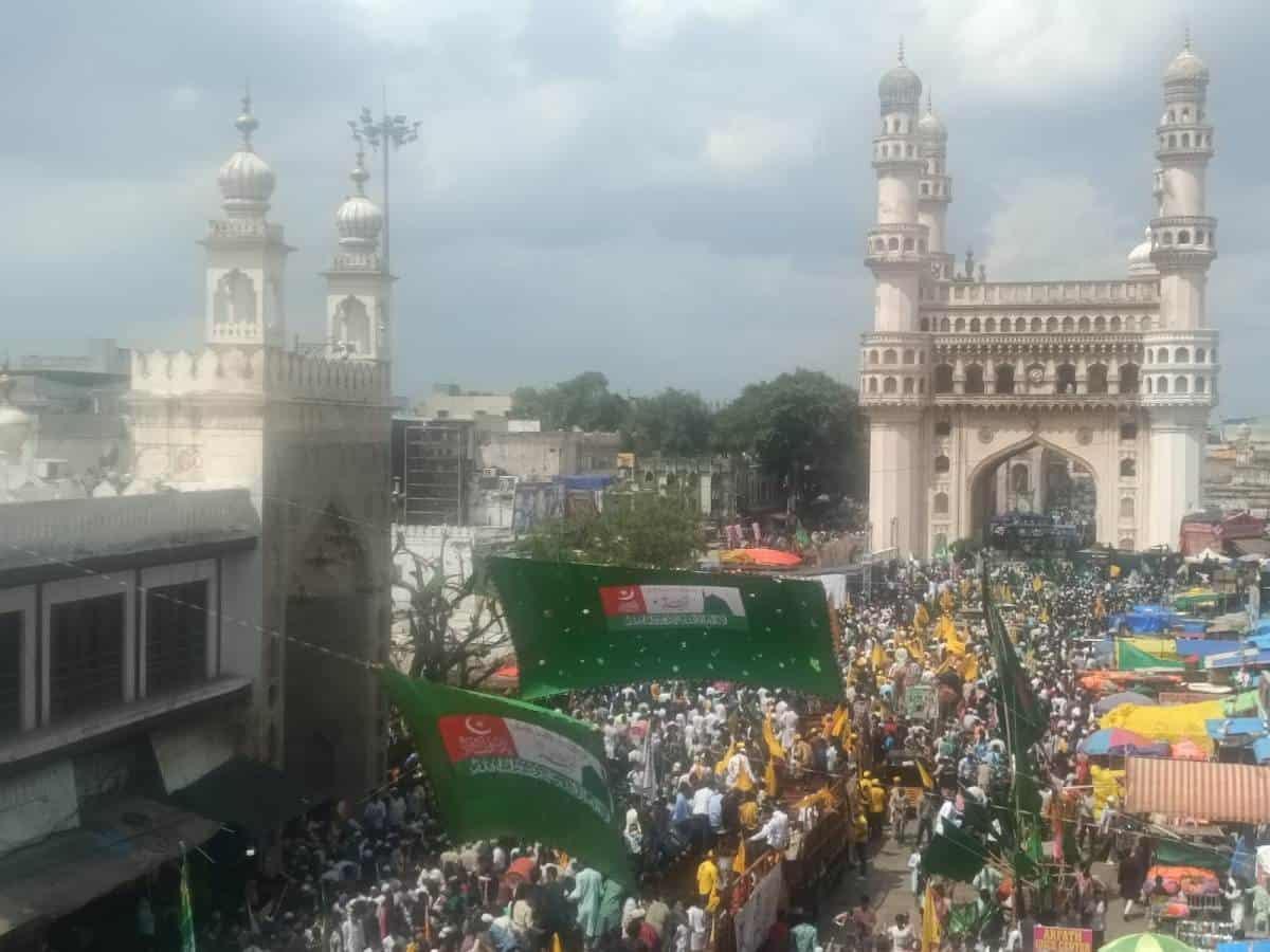 Milad un Nabi procession in Hyderabad