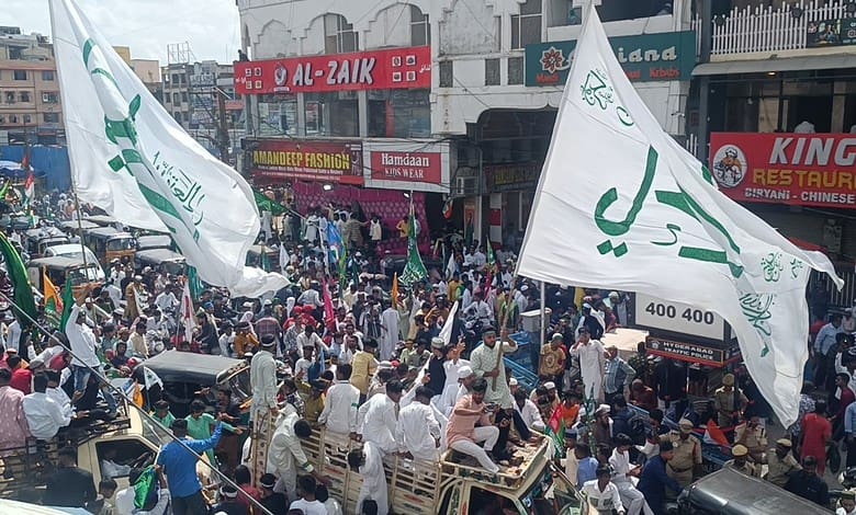 Milad un Nabi procession in Hyderabad