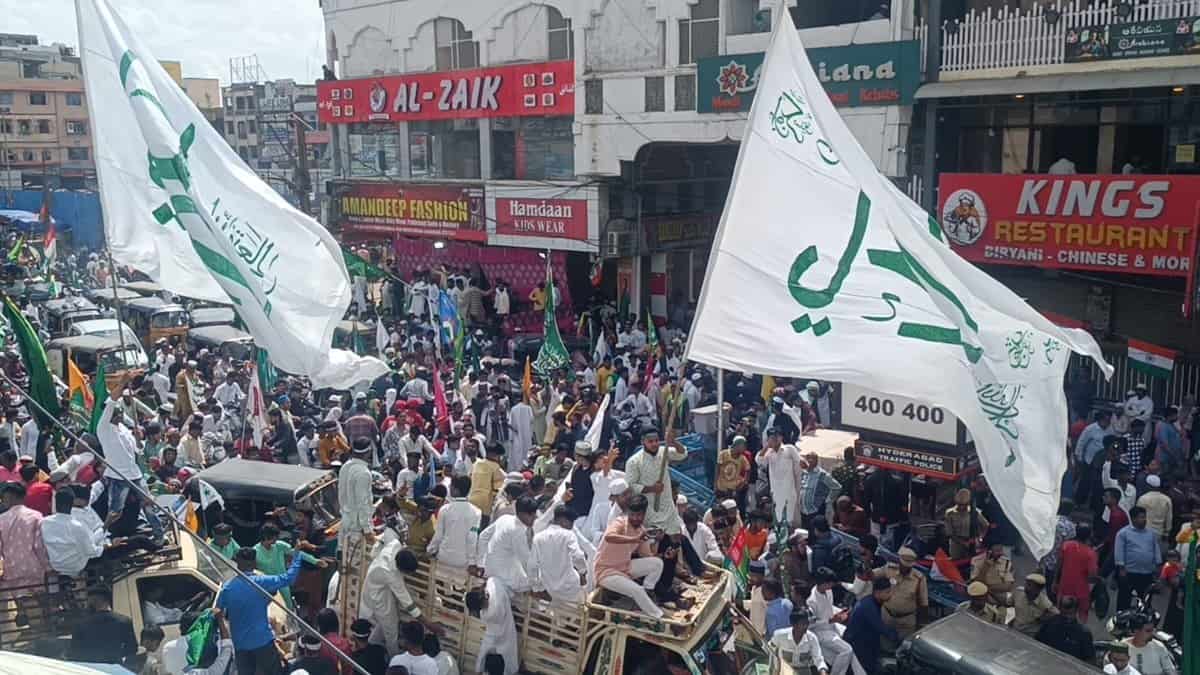 Milad un Nabi procession in Hyderabad