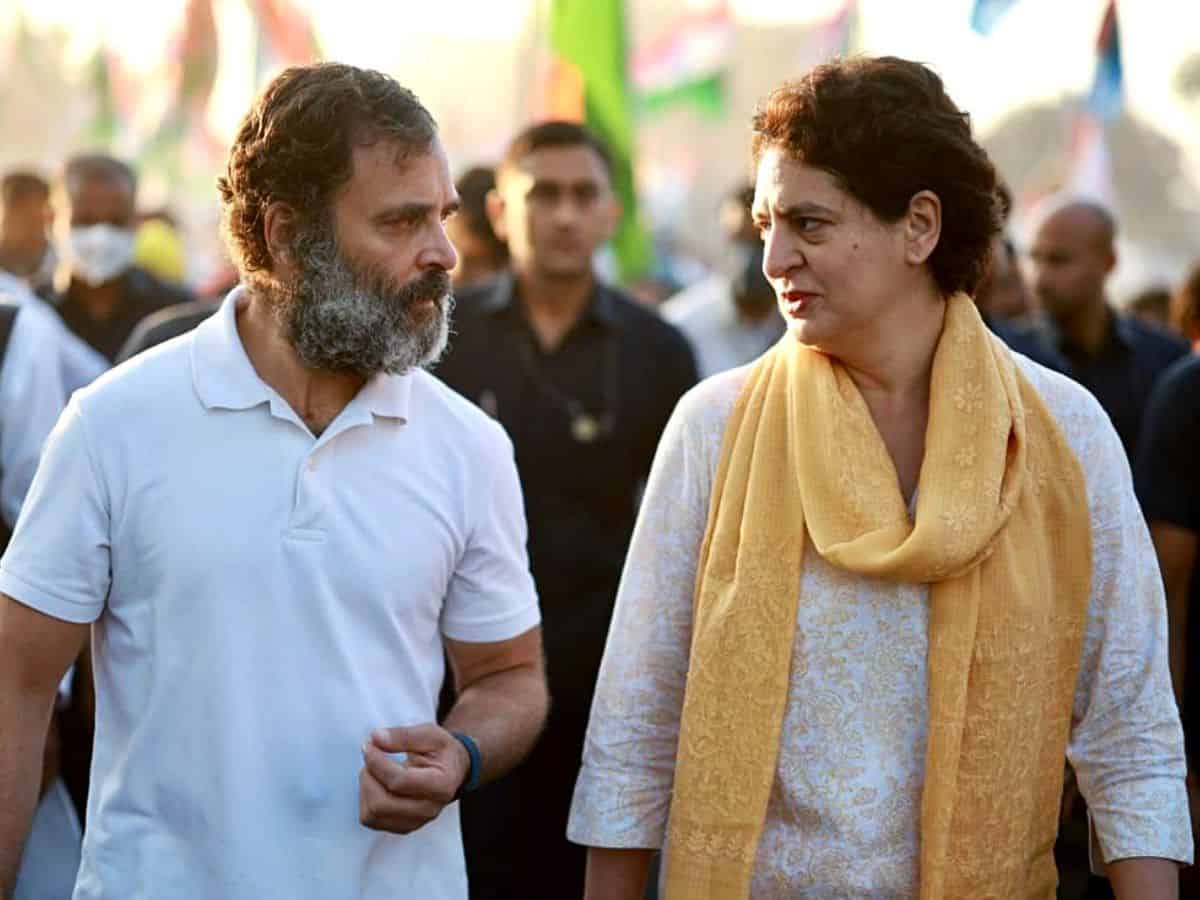 Cong's bus yatra 2.0 to enter Hyderabad; Rahul, Priyanka to take part