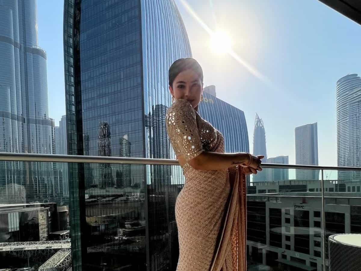 Rashmika Mandanna shines in pricy saree in Dubai, it is worth Rs...