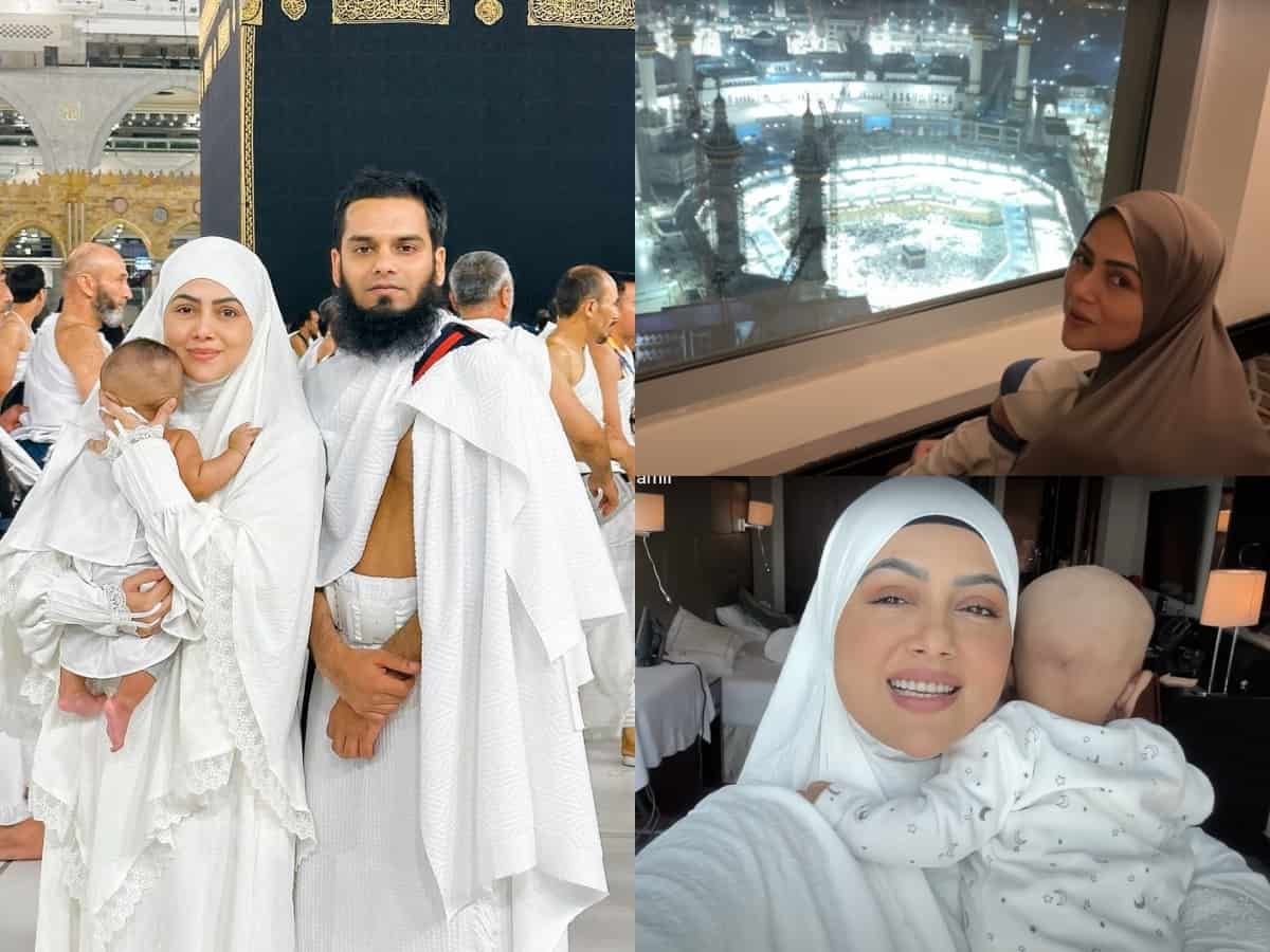 Here's full video of Sana Khan's first Umrah with son Tariq