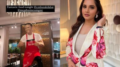 Sania Mirza at CZN Burak's luxurious restaurant in Dubai