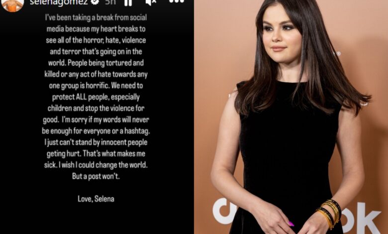 Selena Gomez takes social media break due to 'violence' in world