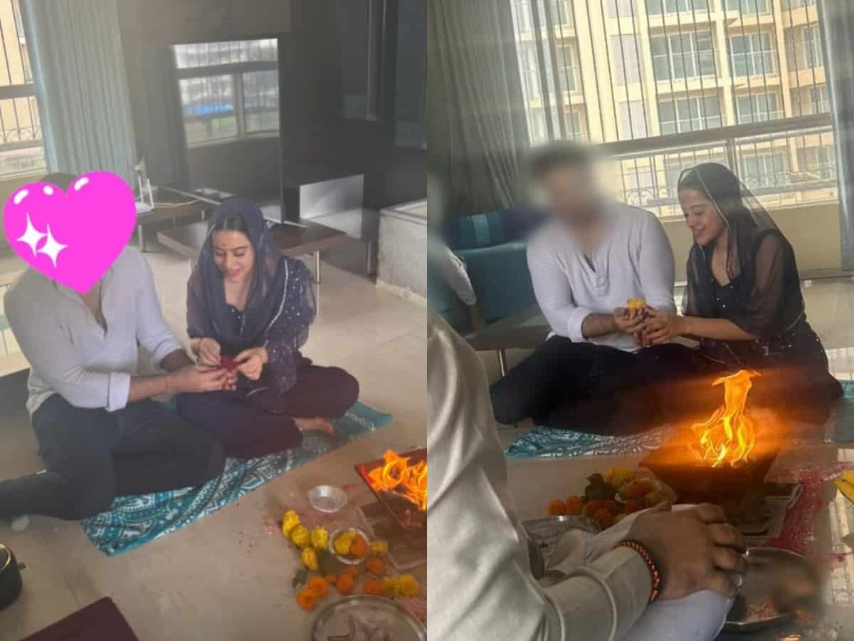 Uorfi Javed gets engaged secretly, see her viral 'roka' photos