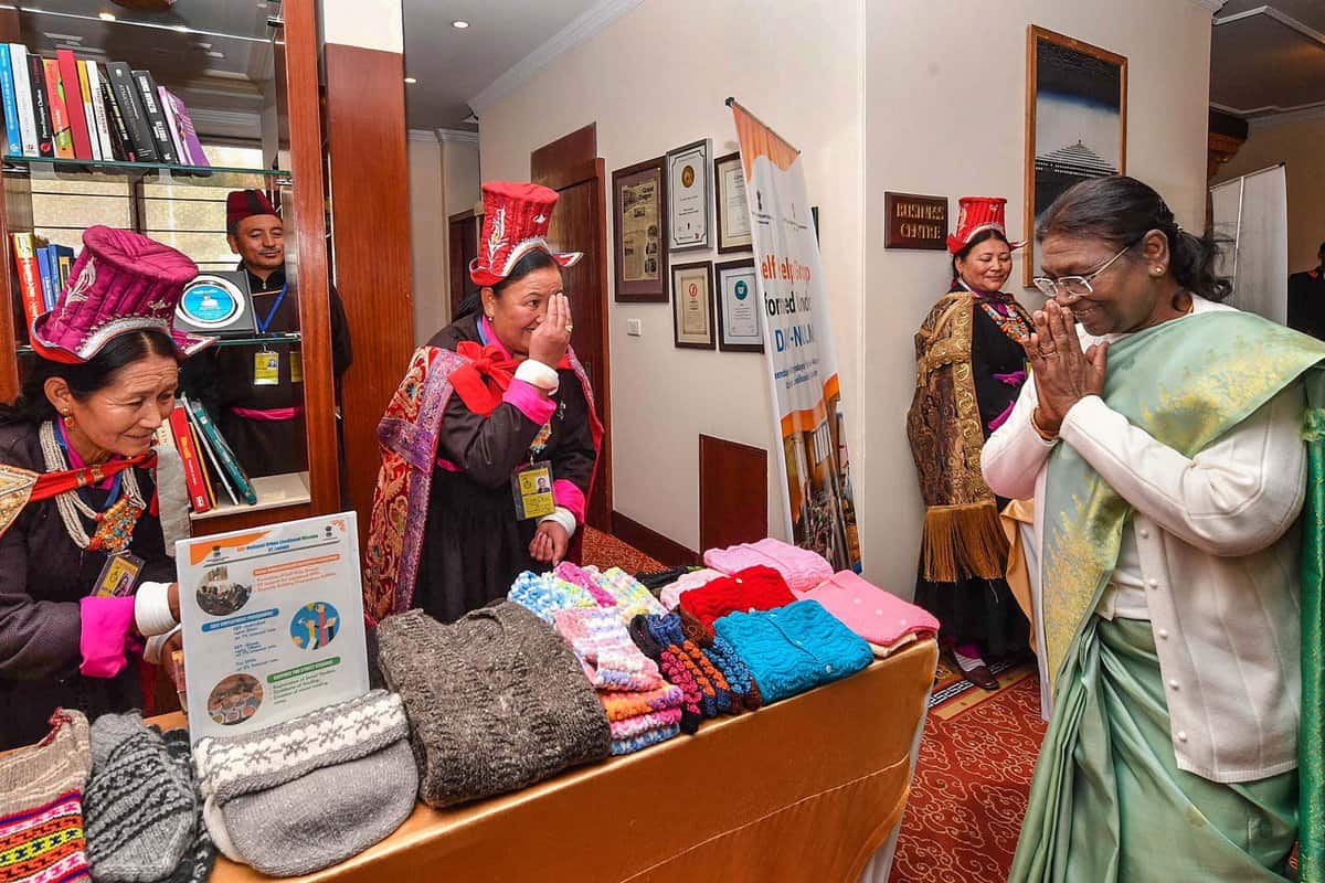 President Droupadi Murmu in Ladakh