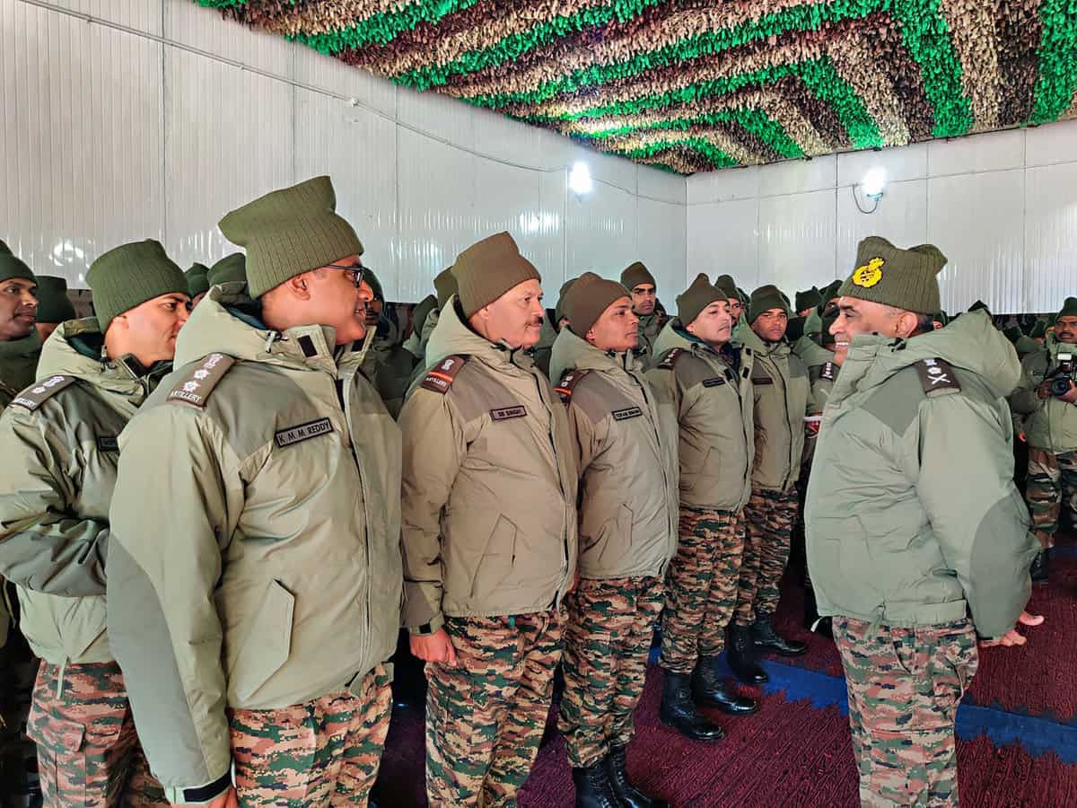 COAS Manoj Pande at Siachen base camp