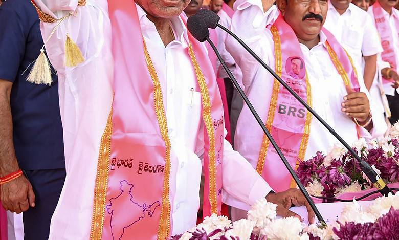 Telangana: KCR in Nirmal slams Cong leaders’ stand on BRS schemes