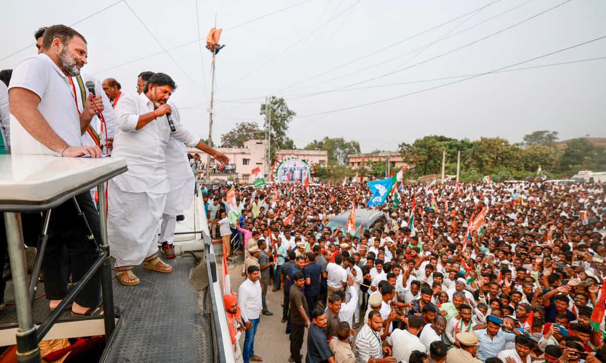 Capturing Moments: Congress leader Rahul Gandhi in Telangana