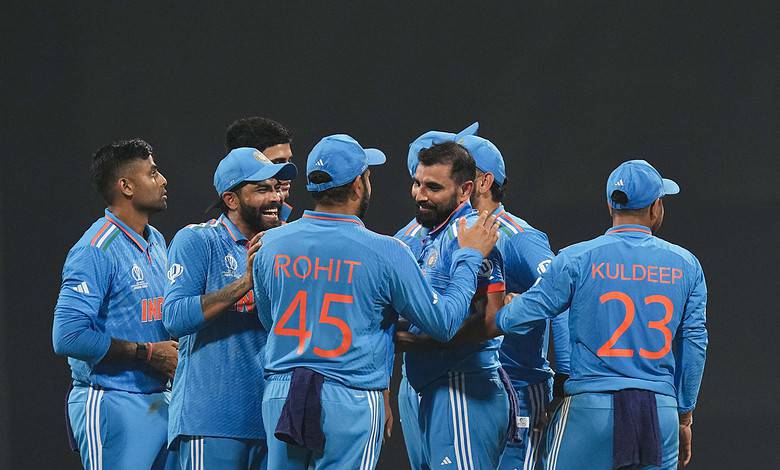 ICC World Cup: India dominates Sri Lanka by 302 runs, secures semifinal spot