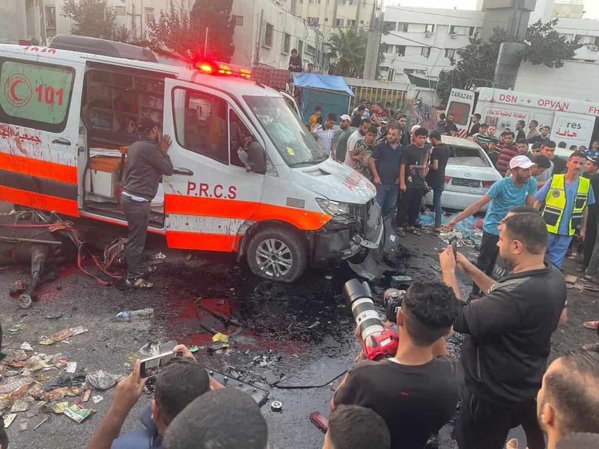 Several killed in Israeli attack on ambulance convoy near Gaza's Al-Shifa hospital