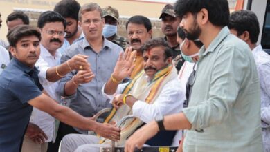 Telangana: On wheels, BRS's K Prabhakar Reddy files nomination from Dubbak