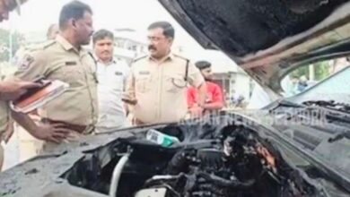 Telangana: Cash hidden in car engine catches fire in Warangal