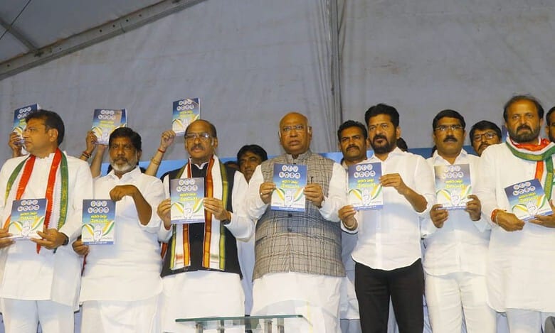 Telangana Congress releases manifesto, job calendar vows to fill 2L posts in 1 yr